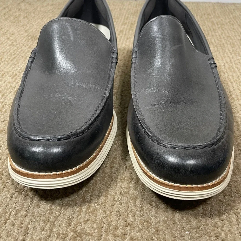 Cole Haan OriginalGrand Venetian Loafers Business Casual Mens 13M Gray Leather